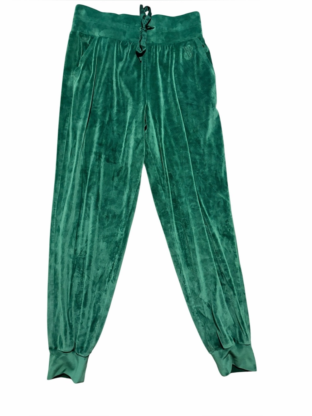 Victoria’s Secret Emerald Green Velour Joggers Size Small